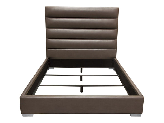 Bardot Grey Queen Bed - Ornate Home