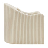 Bardot Oatmeal Stripe Slipcovered Striped Accent Chair - Ornate Home