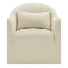 Bardot Slipcovered Linen Blend Accent Chair - Ornate Home