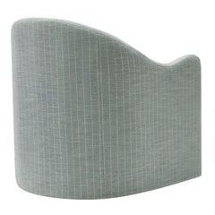 Bardot Spa Blue Stripe Slipcovered Striped Accent Chair - Ornate Home