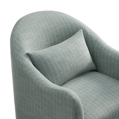 Bardot Spa Blue Stripe Slipcovered Striped Accent Chair - Ornate Home