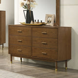 Bardot Walnut 4 Pc. Twin Bedroom Set - Ornate Home