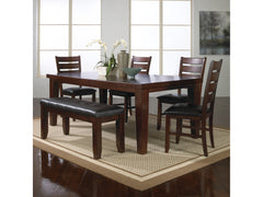 Bardstown Cherry Brown Extendable Dining Set - Ornate Home
