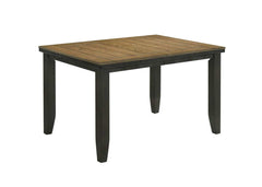 Bardstown Dark Wheat & Charcoal Black Counter Height Dining Table - Ornate Home