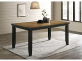 Bardstown Dark Wheat & Charcoal Black Counter Height Dining Table - Ornate Home