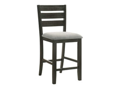 Bardstown Gray & Charcoal Black Counter Height Dining Chair - Ornate Home
