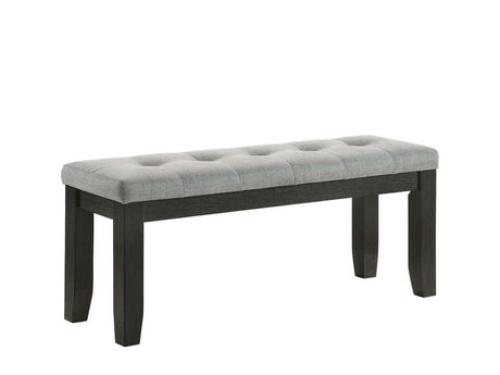 Bardstown Gray & Charcoal Black Dining Bench - Ornate Home