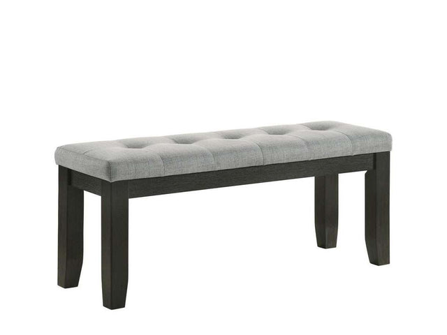 Bardstown Gray & Charcoal Black Dining Bench - Ornate Home