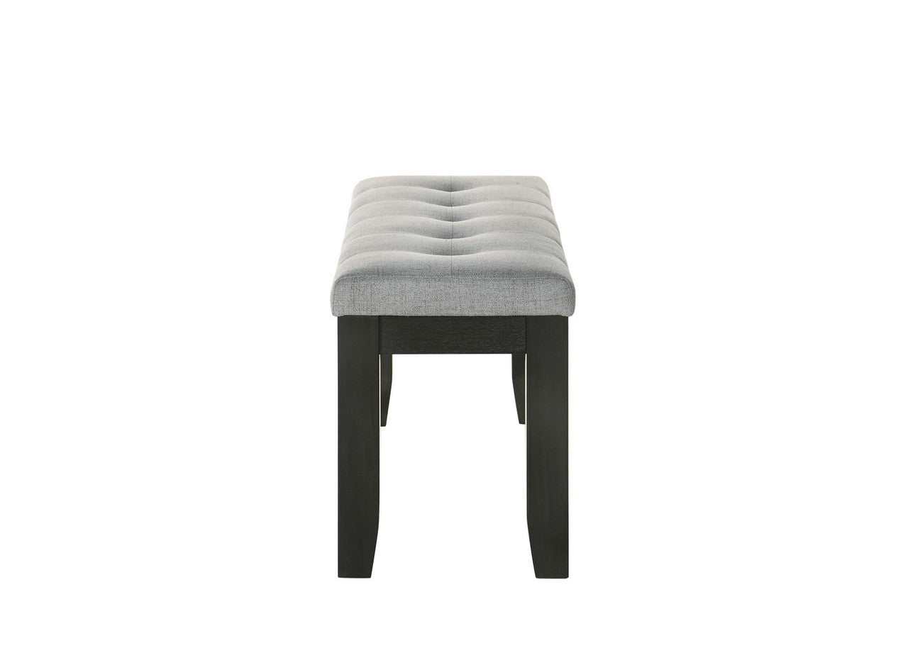 Bardstown Gray & Charcoal Black Dining Bench - Ornate Home