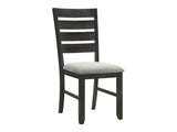Bardstown Gray & Charcoal Black Dining Chair - Ornate Home