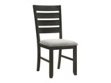 Bardstown Gray & Charcoal Black Dining Chair (Set of 2) - Ornate Home