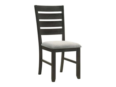 Bardstown Gray & Charcoal Black Dining Chair (Set of 2) - Ornate Home