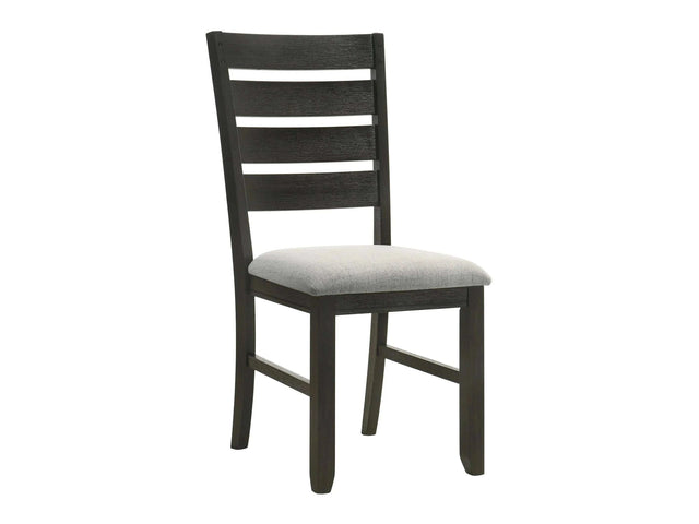 Bardstown Gray & Charcoal Black Dining Chair (Set of 2) - Ornate Home