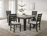 Bardstown Light Grey/Charcoal Dining Set - Ornate Home