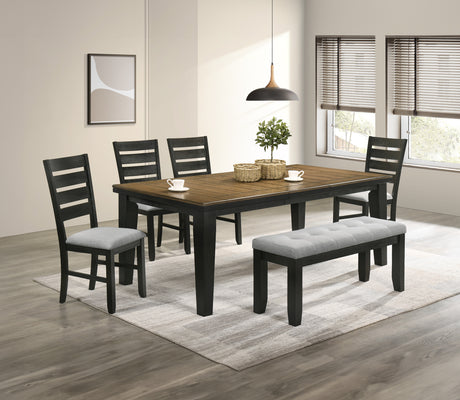 Bardstown Wheat/Charcoal Dining Set - Ornate Home