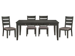 Baresford Gray 5-piece Dinig Table Set - Ornate Home
