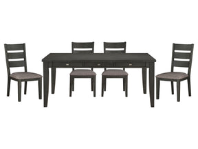 Baresford Gray 5-piece Dinig Table Set - Ornate Home