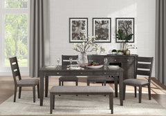 Baresford Gray Side Chair (Set of 2) - Ornate Home