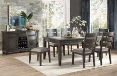 Baresford Gray Side Chair (Set of 2) - Ornate Home