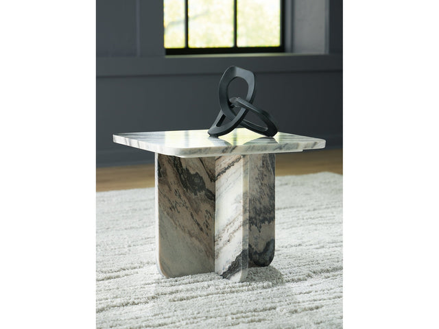 Baretton Black/White/Taupe Accent Coffee Table - Ornate Home