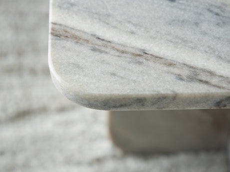 Baretton Black/White/Taupe Accent Coffee Table - Ornate Home