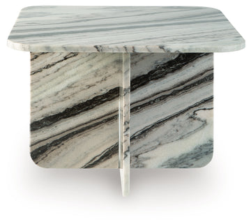 Baretton Black/White/Taupe Coffee Table - Ornate Home