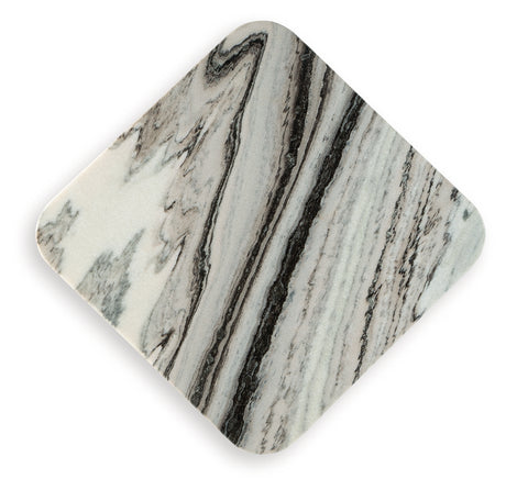 Baretton Black/White/Taupe Coffee Table - Ornate Home