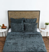 Bari Bay Green Velvet Quilt Collection - Ornate Home