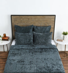 Bari Bay Green Velvet Quilt Collection - Ornate Home