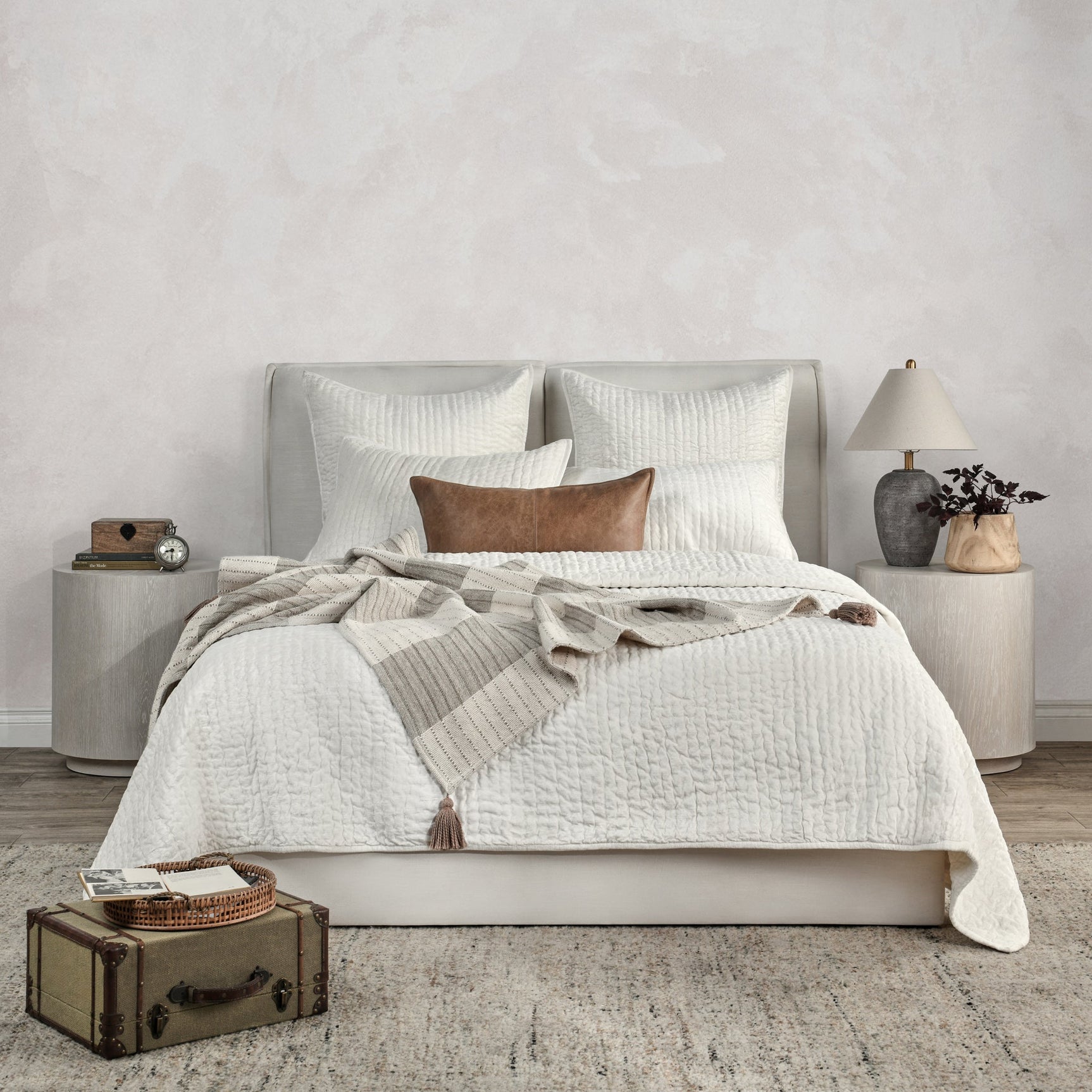 Bari Cloud Velvet Quilt Collection - Ornate Home