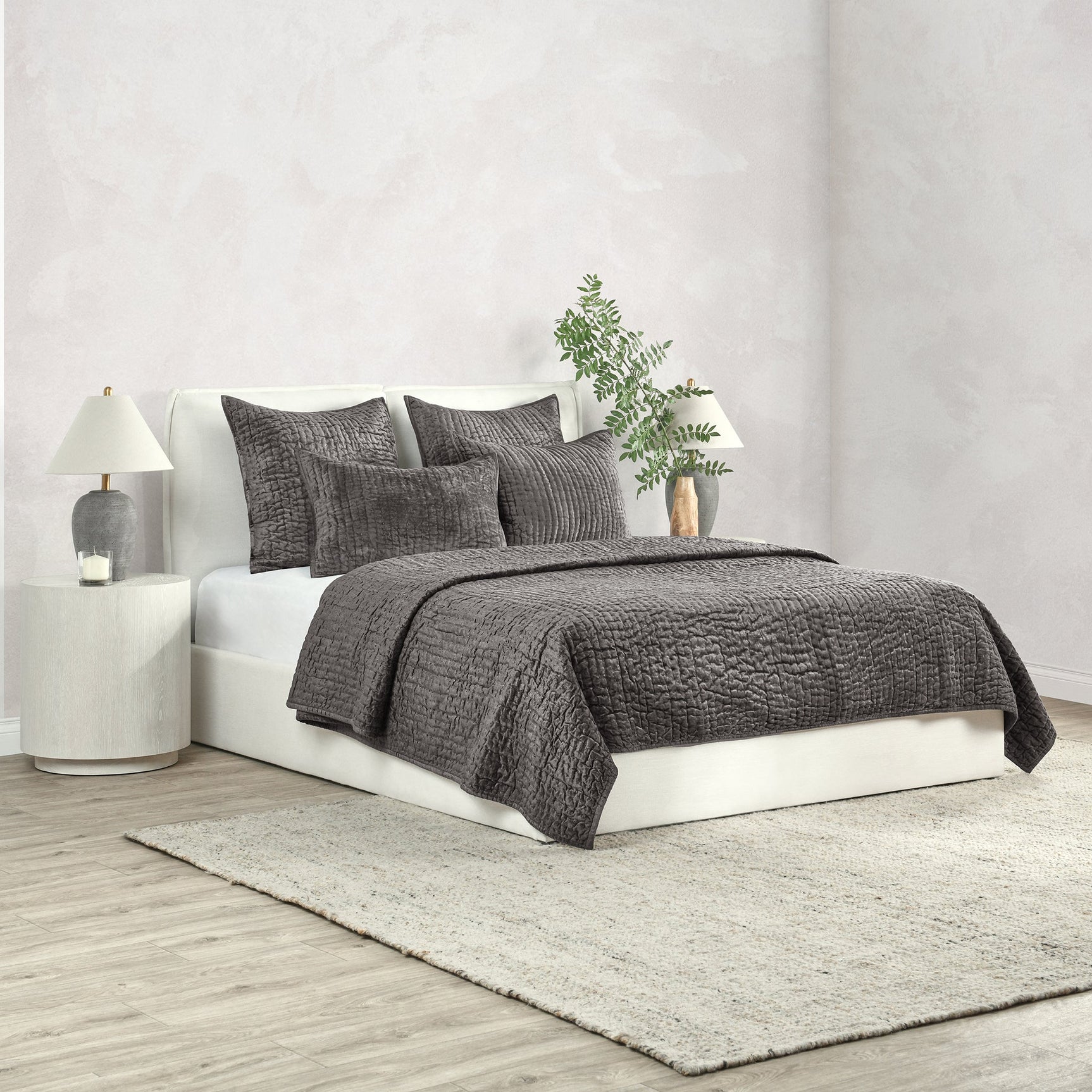 Bari Desert Velvet Quilt Collection - Ornate Home