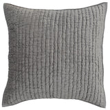 Bari Gray Velvet Quilt Collection - Ornate Home