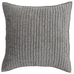 Bari Gray Velvet Quilt Collection - Ornate Home