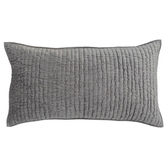 Bari Gray Velvet Quilt Collection - Ornate Home