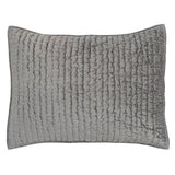 Bari Gray Velvet Quilt Collection - Ornate Home