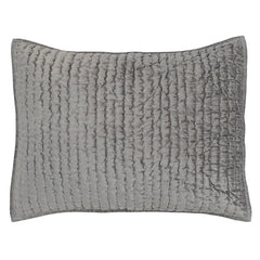 Bari Gray Velvet Quilt Collection - Ornate Home