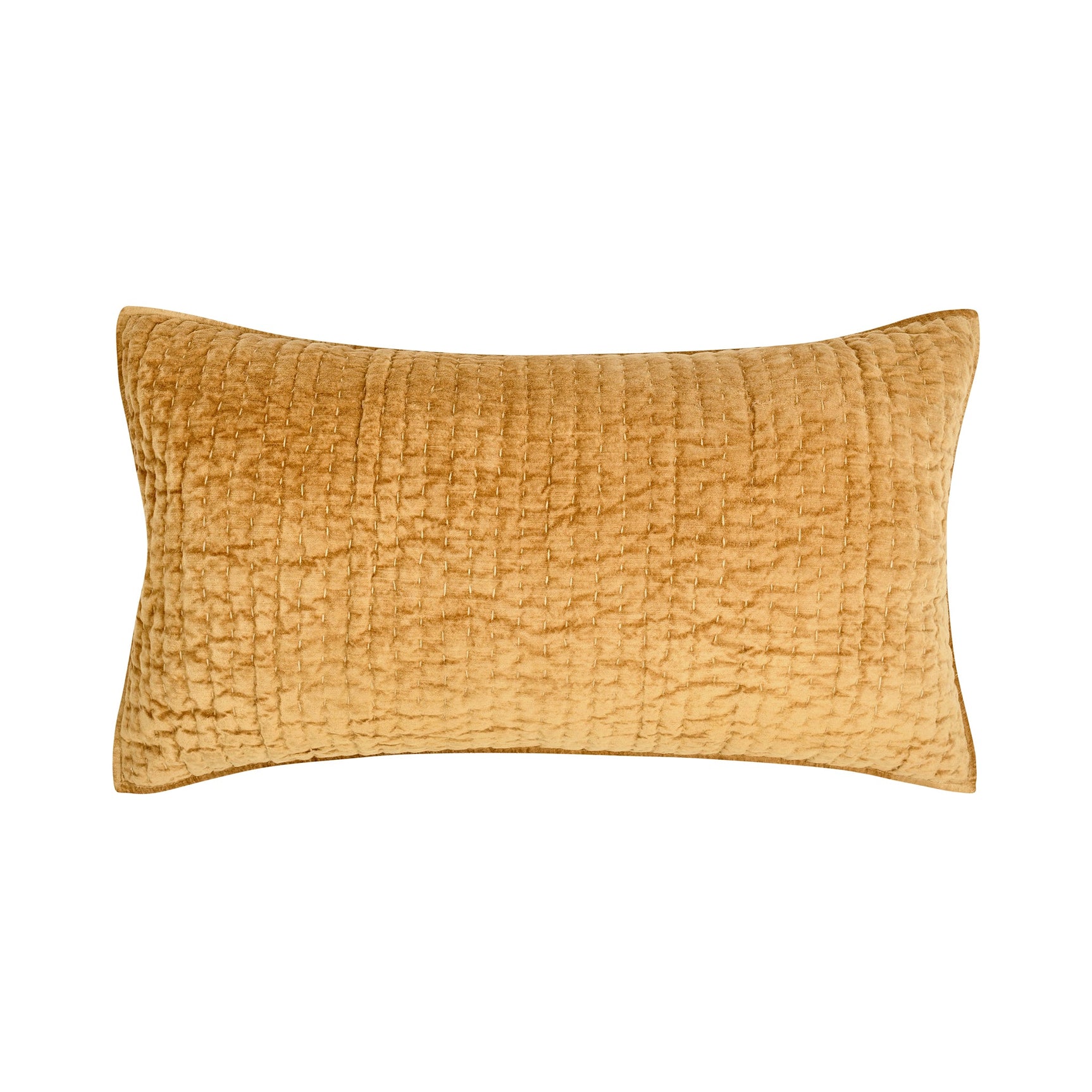 Bari Honey Gold Velvet Quilt Collection - Ornate Home