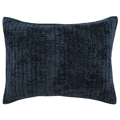 Bari Ocean Blue Velvet Quilt Collection - Ornate Home