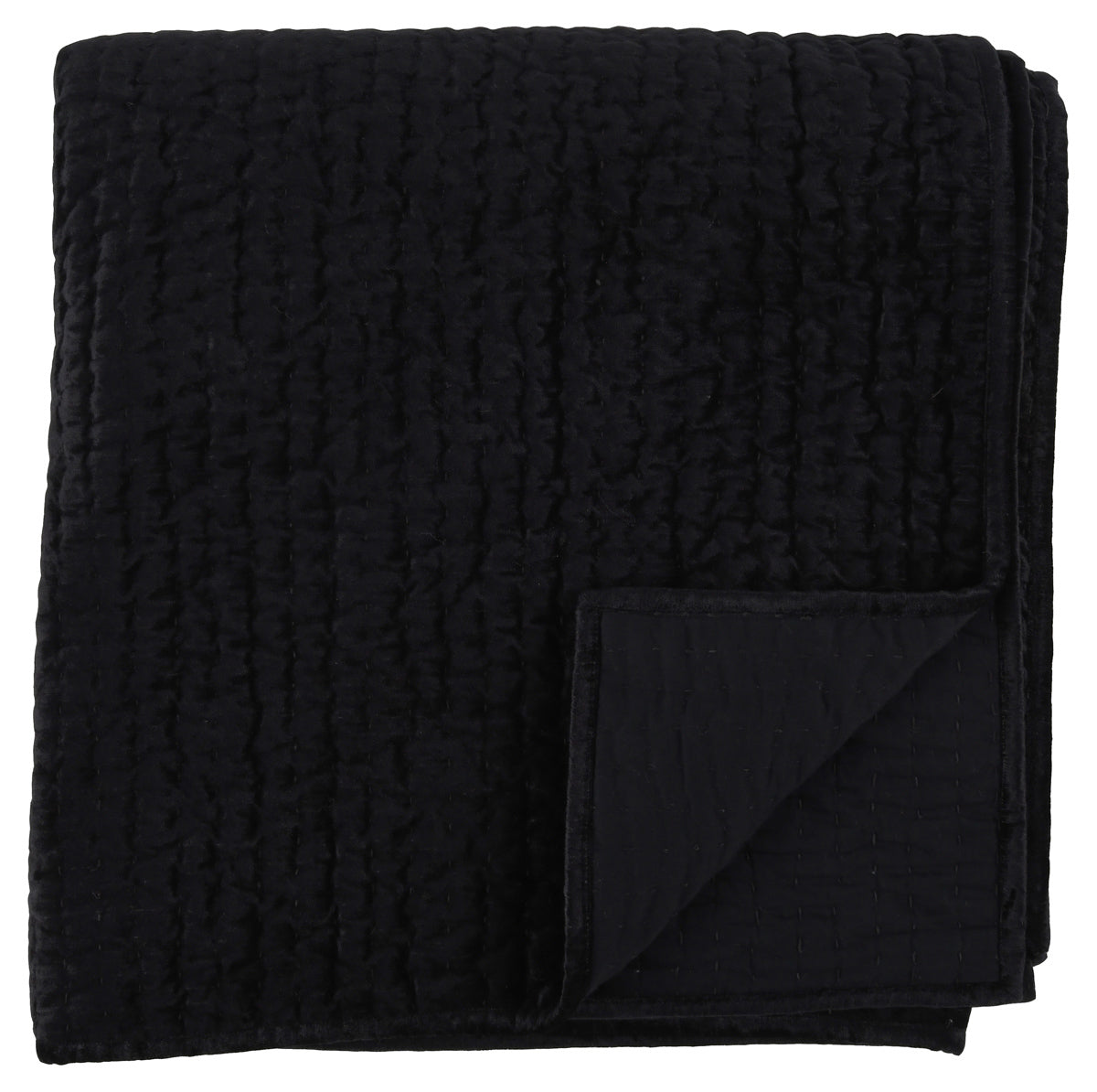 Bari Onyx Velvet Quilt Collection - Ornate Home