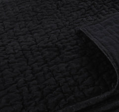 Bari Onyx Velvet Quilt Collection - Ornate Home