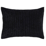 Bari Onyx Velvet Quilt Collection - Ornate Home