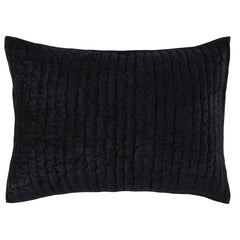 Bari Onyx Velvet Quilt Collection - Ornate Home