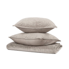 Bari Pebble Velvet Quilt Collection - Ornate Home