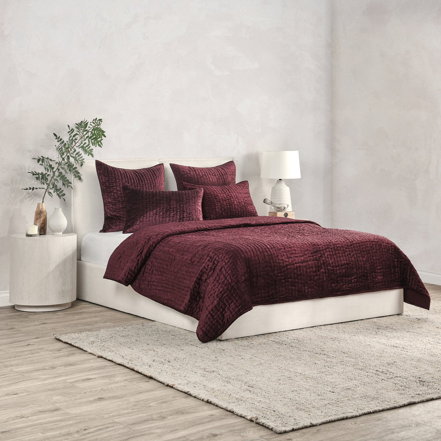 Bari Port Velvet Quilt Collection - Ornate Home