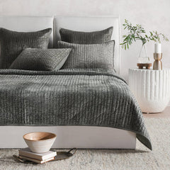 Bari Sage Velvet Quilt Collection - Ornate Home