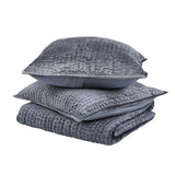 Bari Sea Fog Velvet Quilt Collection - Ornate Home