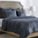 Bari Sea Fog Velvet Quilt Collection - Ornate Home