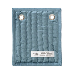 Bari Stone Blue Velvet Quilt Collection - Ornate Home