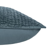 Bari Stone Blue Velvet Quilt Collection - Ornate Home