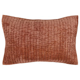 Bari Terracotta Velvet Quilt Collection - Ornate Home